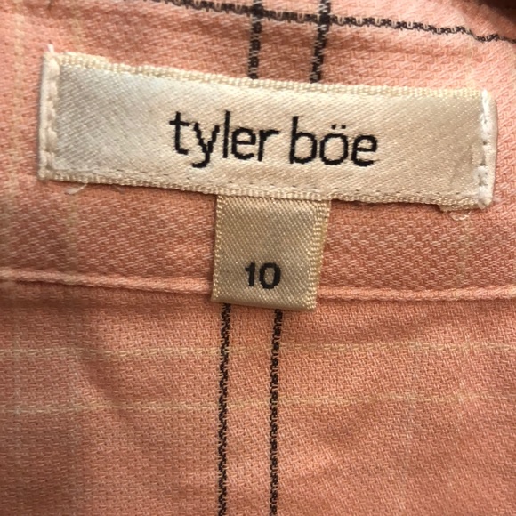 Tyler Boe Light Pink Plaid Collared Shirt sz. 10 - Picture 5 of 8